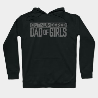 Outnumbered Dad of Girls for Dads with Girls Hoodie